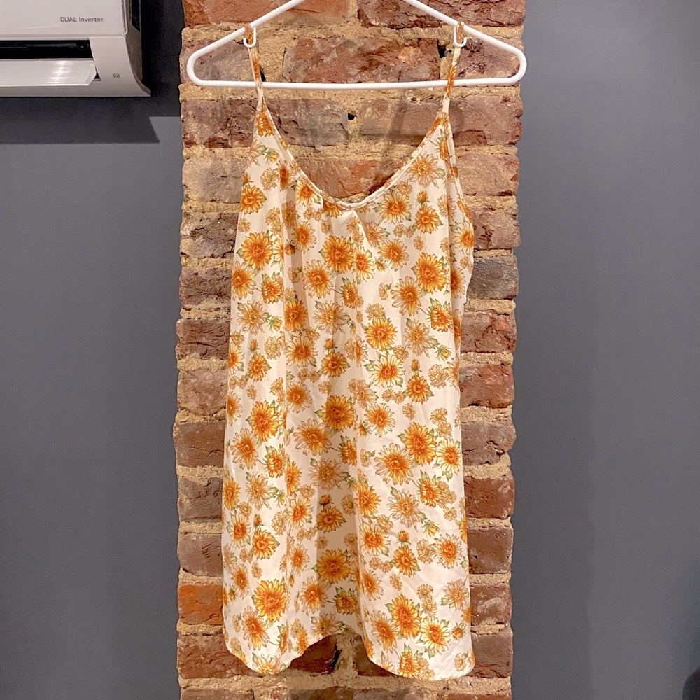 Sunflower summer mini dress